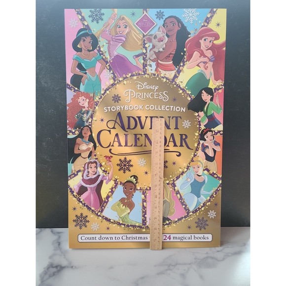 2021 Disney Princess Advent Calendar 24 Storybook Collection Large 21 x 14 - Picture 2 of 10